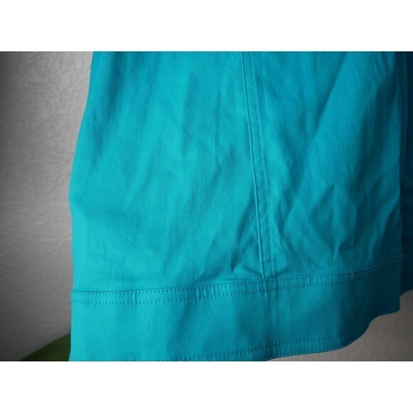 Christopher & Banks Women Turquoise Button Down Jacket Overcoat Basics NWT 3x - Picture 9 of 11